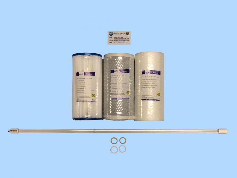 Service kit for 3 filter UV system