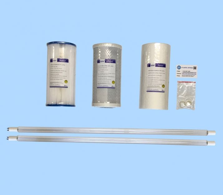Service kit with two lamps 3 cartridges and seals